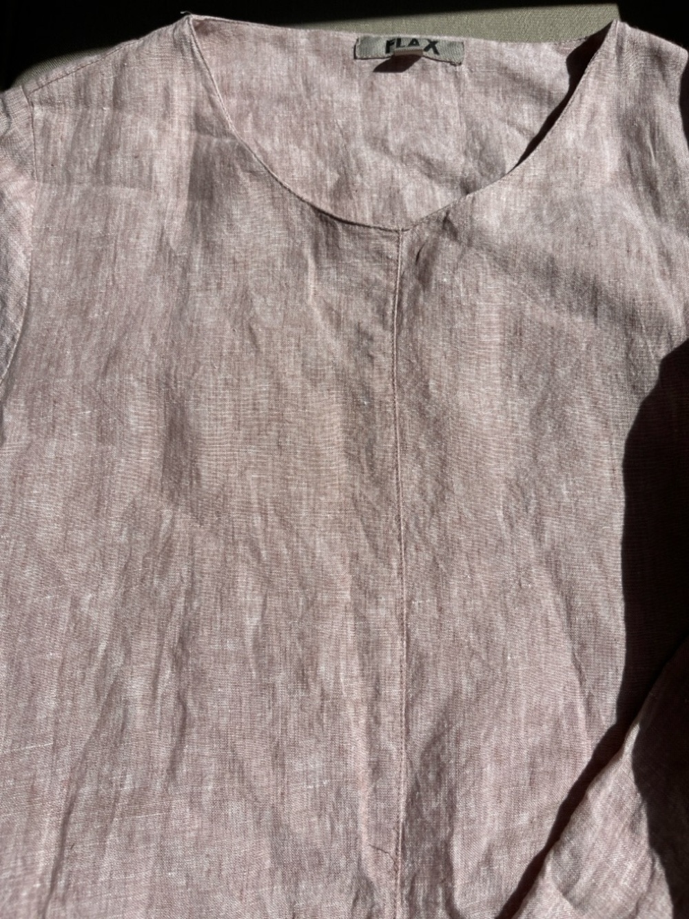 Flax Blush Pink Linen Dress SMALL - Picture 5 of 13
